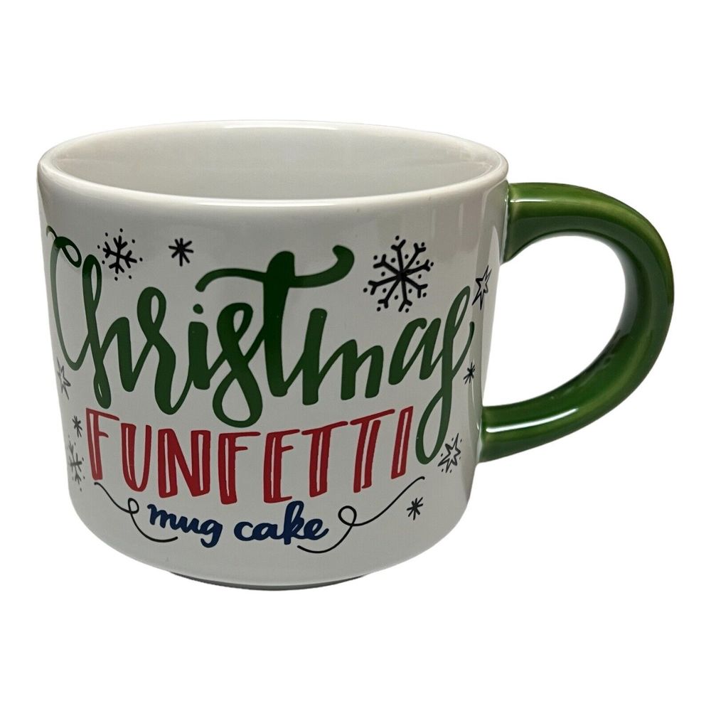 Threshold Mug‎ Christmas Funfetti Mug Cake Recipe 14 oz Cup Holiday Baker Cook